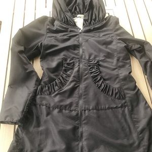 Prairie Underground Rain Cloak Black small